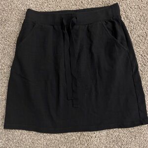 LOFT Outlet Black Drawstring Pull On Skirt Size Small